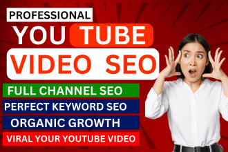 be your certified youtube channel manager and SEO specialist