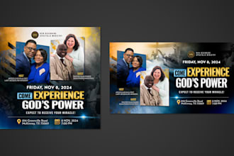 design professional church flyers, social media graphics