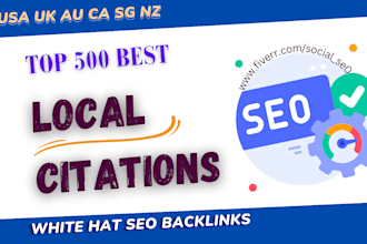 do top 300 local citations and backlinks for local SEO