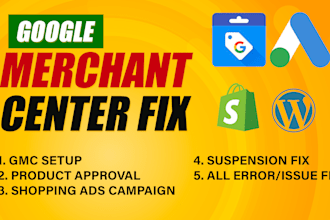 fix google merchant center, shopping ads campaign, adwords ads