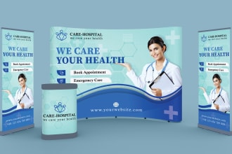 design trade show banner, backdrop, retractable banner, exhibition stand, booth