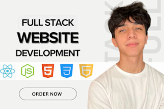 develop a modern responsive website, full stack website