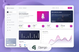 do django, python and react full stack developer