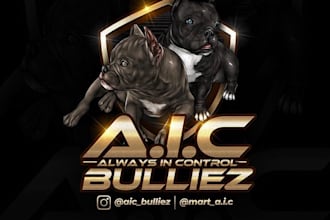 draw and design a high quality logo for your dog, pet, bully, kennel business