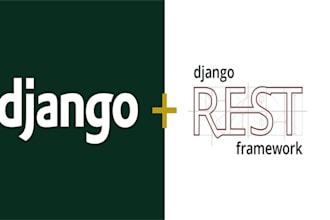 create full stack python django API and web app with rest framework