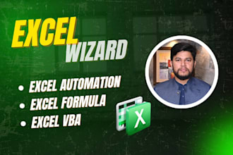 be your professional for excel spreadsheet vba, excel work and formulas