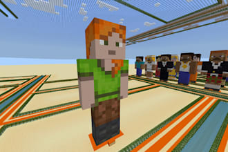 build you a skin statue build in minecraft of your choice