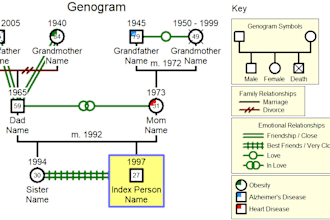 create a genogram in 12 hours