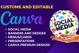 be your expert canva designer pro canva designes for social media
