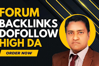 do forum links high authority dofollow seo high da manually link building