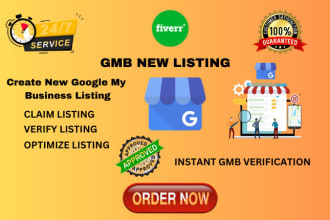 create new google my business listing, optimize and verify