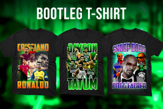 design 90s, bootleg, rap, nba, nfl all sports t shirt design