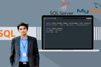 write sql queries erd and schema for your database