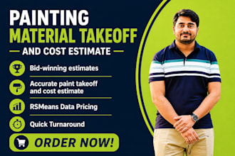 do paint material take off and cost estimate
