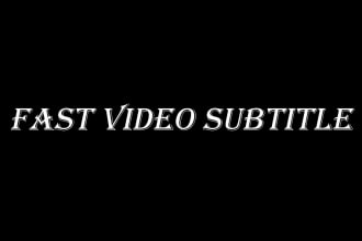 create subtitles for your video in english