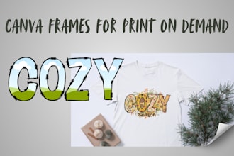 make custom canva frames for your print on demand business
