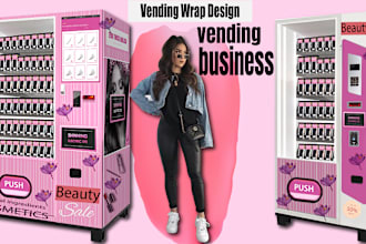 undefined vending wrap design with short time