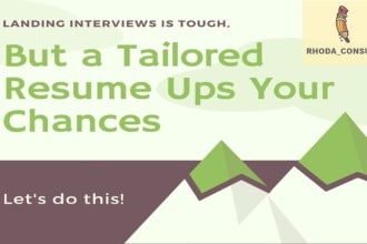 write, optimize and upgrade your resume to your desired career change