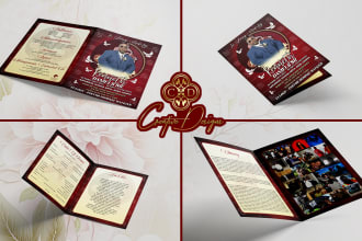 design funeral program and church flyer in 24hrs