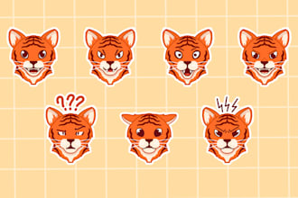 design cute stickers with unlimited revisions