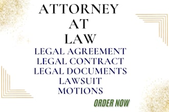 write legal agreement, contract, document, lawsuit, motion, operating agreement