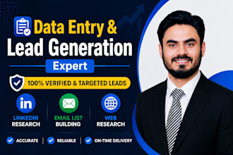 do data entry, lead generation copy paste work and web reserch