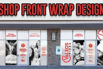 shop front, storefront, signboard, yard sign, window graphics