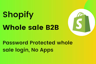 add a professional wholesale area to your shopify store for b2b customers