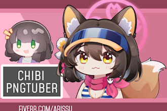 draw a custom chibi pngtuber for streams