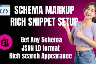 setup schema markup, fix redirection,404 error,  robots txt