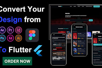 design flutter mobile apps, convert figma to flutter