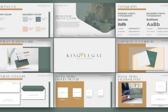 design professional modern brand logo, brand identity or brand guidelines