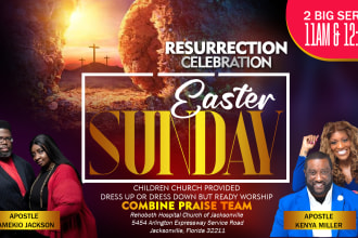 design an eye catchy church or event banner