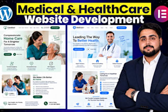 design medical, healthcare, home care, dental clinic website