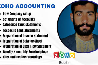 do bookkeeping using zoho books and zoho one