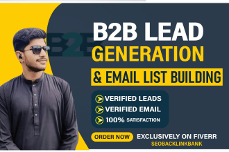 provide b2b lead generation for any industry any location
