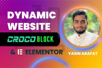 build modern wordpress website using crocoblock jet engine and elementor pro