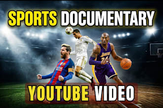 create mini sports documentry videos for youtube channel