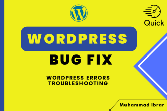 do wordpress bug fix, error fix, wordpress troubleshooting