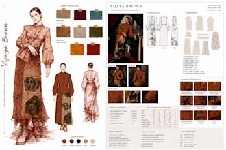 design a fashion collection with technical flats