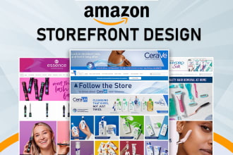 create amazon brand store and storefront design