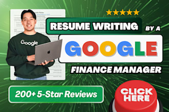 write a professional finance resume, cover letter, and linkedin