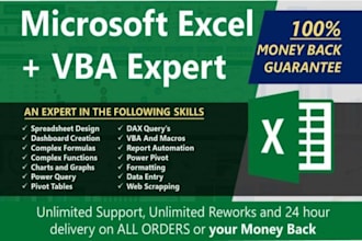 do advanced excel tasks, automation, and mail merge