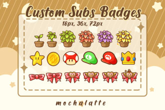 create custom sub badge designs for your twitch channel