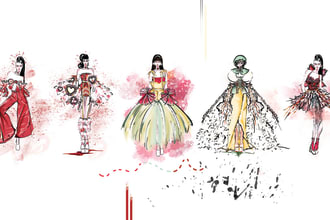 design fashion collection or professional portfolio