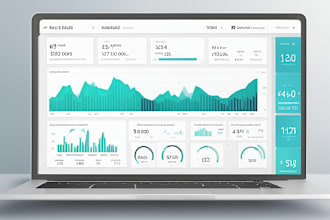 build responsive, highly organized custom dashboard website