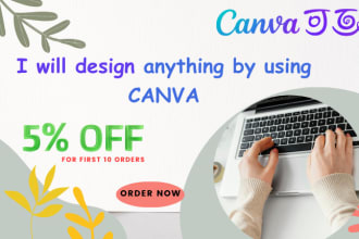 design anything in canva, logo, flyer, instagram post, video, presentation