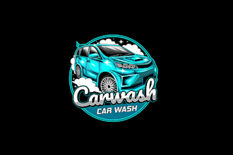 design unique logo about automotive auto detailing and car wash