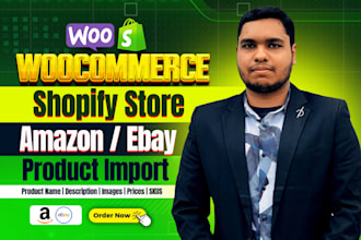 add or import products to your woocommerce and shopify store