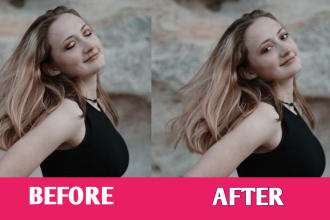 do eye retouching and correction on your photos